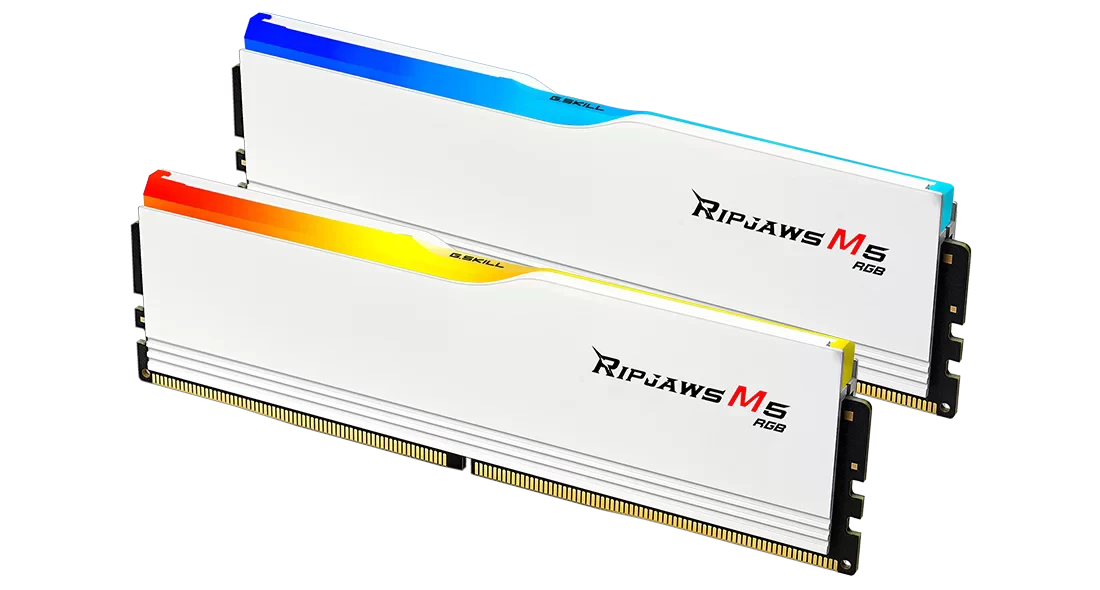 DDR5 32GB (2x16) 6400MHz G.Skill Ripjaws M5 RGB White Intel XMP (F5-6400J3239G16GX2-RM5RW) Оперативна пам'ять image 3