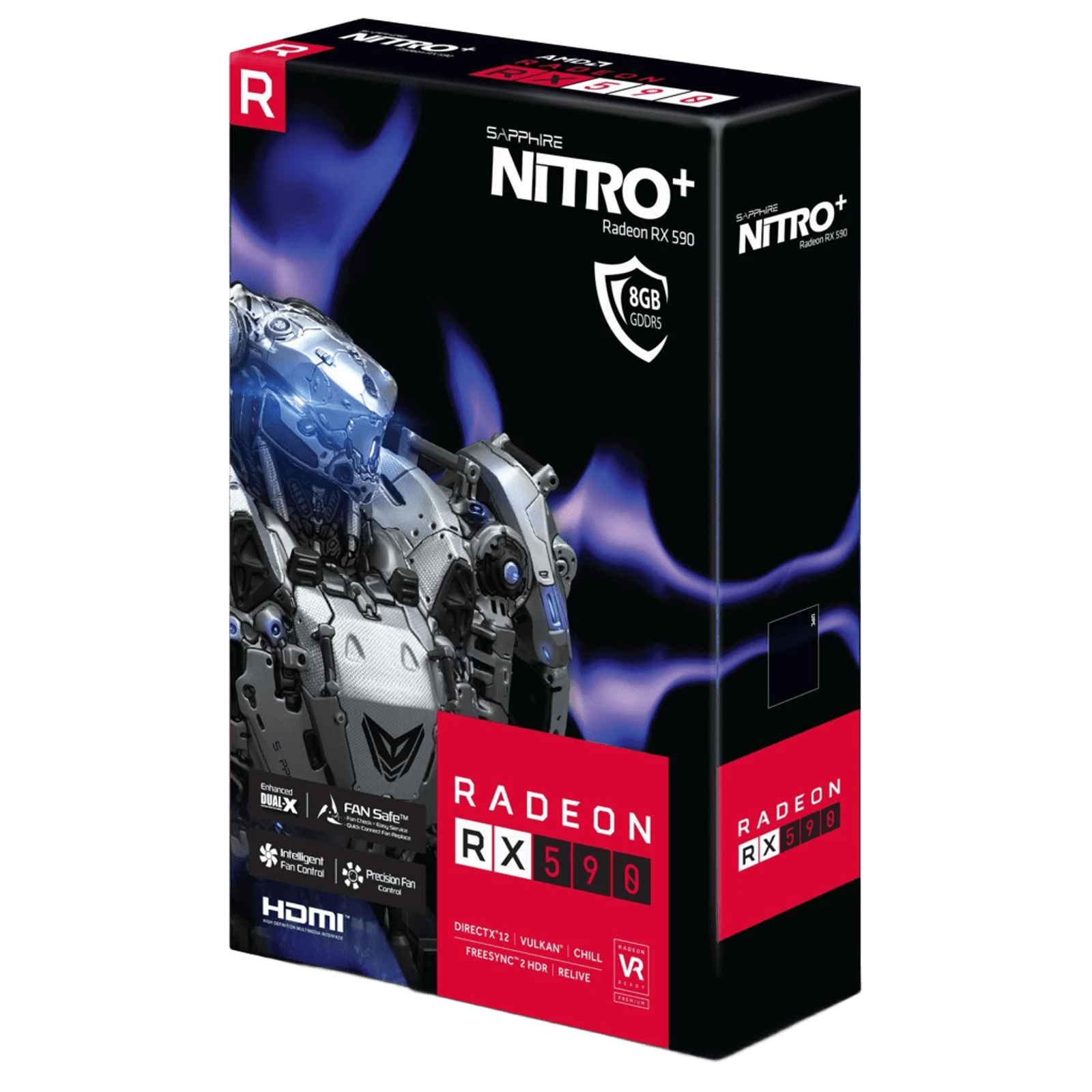 AMD Radeon Sapphire RX 590 8192Mb NITRO+ (11289-02-20G) Відеокарти image 1