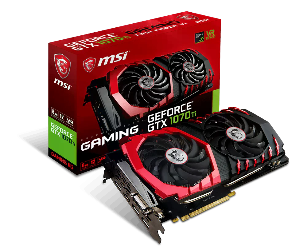 MSI GTX 1070 Ti 8Gb Gaming (GTX 1070 Ti GAMING 8G) Відеокарти image 1