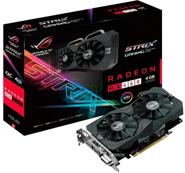 AMD Radeon Asus RX 460 4Gb OC (RX460-4G OC) Відеокарти image 1