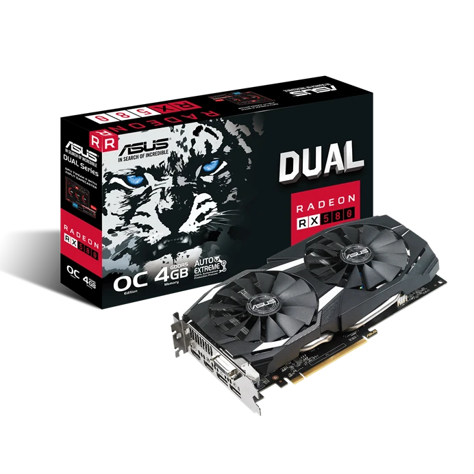 AMD Radeon Asus RX 580 4Gb DUAL (ASUS DUAL-RX580-O4G) Відеокарти image 1