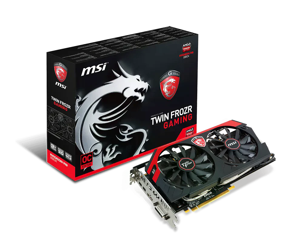 AMD Radeon MSI R9 280X 3G (R9 280X Gaming 3G) Відеокарти image 1