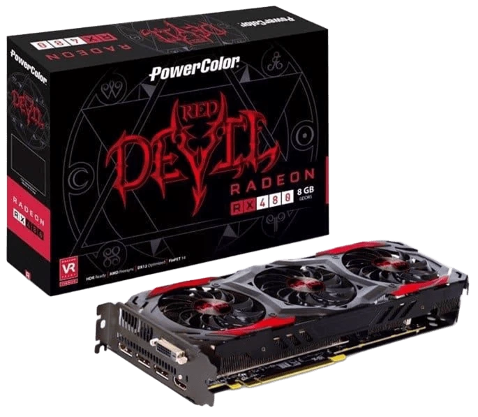 AMD Radeon PowerColor RX 480 8GB Red Devil (AXRX 480 8GBD5-3DH/OC) Відеокарти image 1