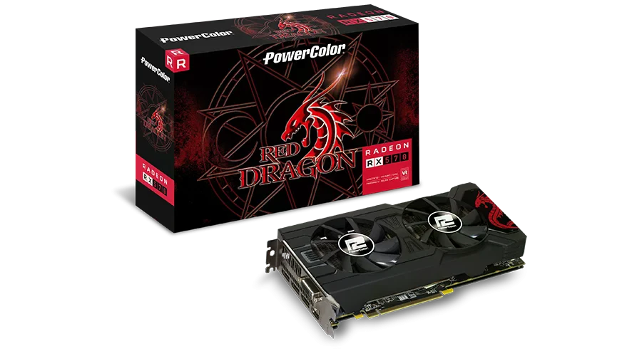 AMD Radeon PowerColor RX 570 8GB Red Dragon DVI (AXRX 570 8GBD5-DM) Відеокарти image 1