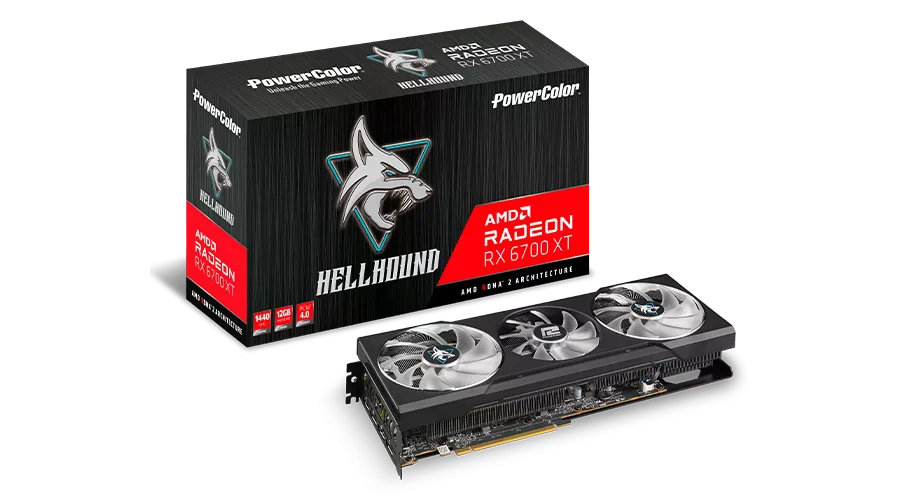 AMD Radeon PowerColor RX 6700 XT 12Gb Hellhound (AXRX 6700XT 12GBD6-3DHL) image №5