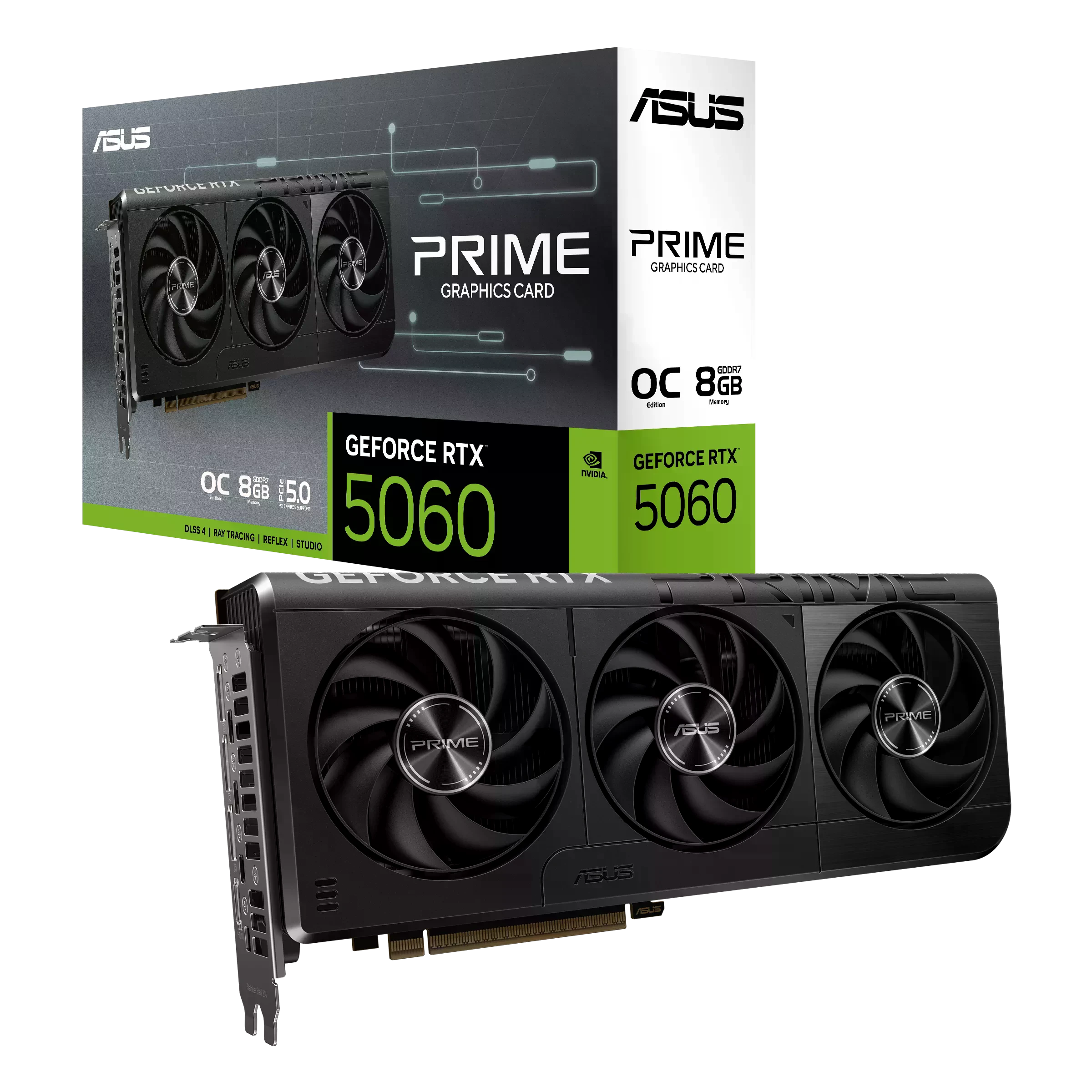 Asus RTX 5060 8GB Prime OC (PRIME-RTX5060-O8G) Відеокарти image 1