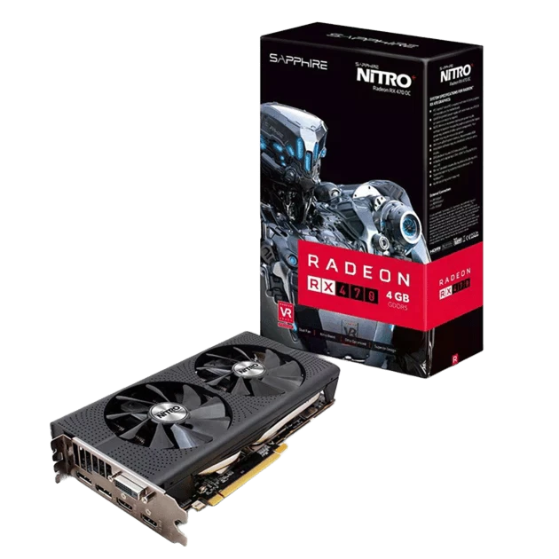 AMD Radeon Sapphire RX 470 4Gb Nitro (11256-20) Відеокарти image 1