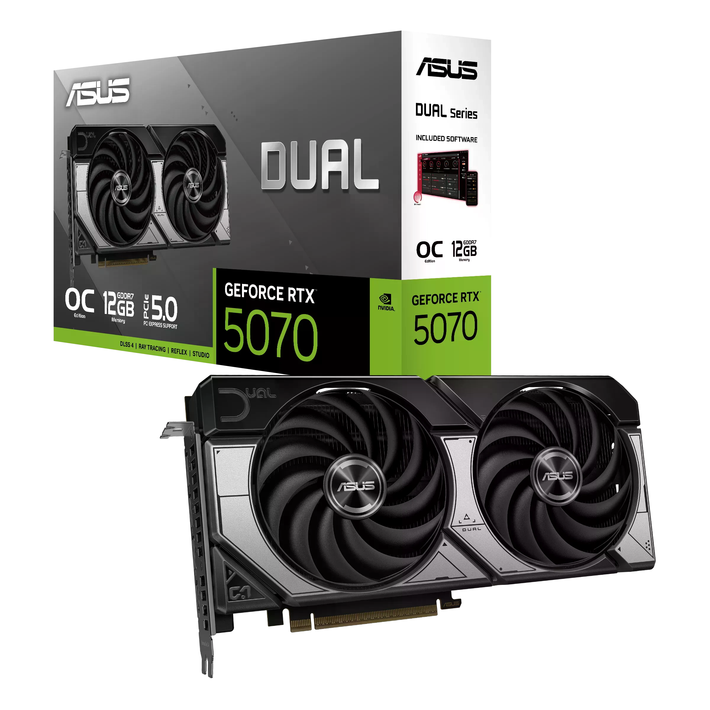 Asus RTX 5070 DUAL OC 12GB (DUAL-RTX5070-O12G) Відеокарти image 1