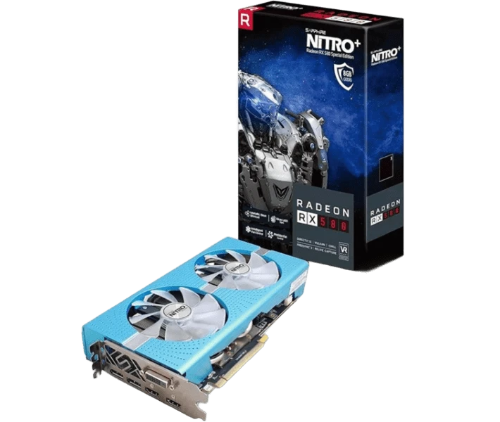 AMD Radeon Sapphire RX 580 8Gb Special Edition METAL BLUE NITRO+ (11265-21) Відеокарти image 1