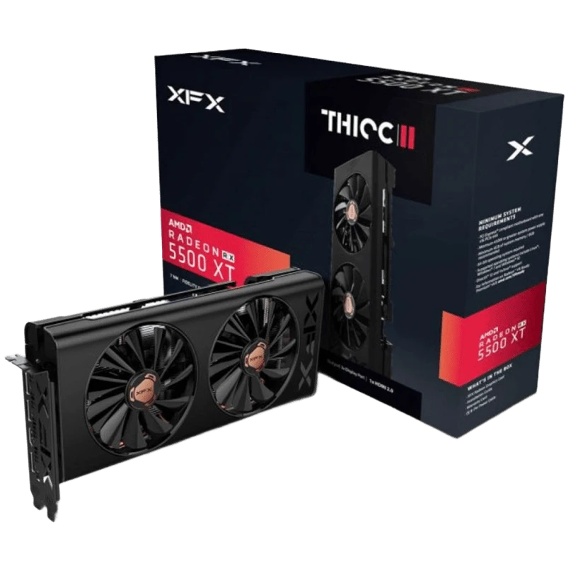AMD Radeon XFX RX 5500 XT 8Gb THICC II PRO (RX-55XT8DFD6) Відеокарти image 1