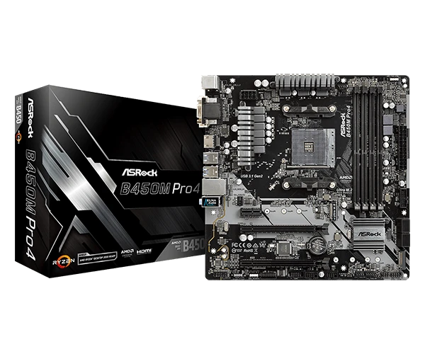 ASRock B450M Pro4 Материнські плати image 1