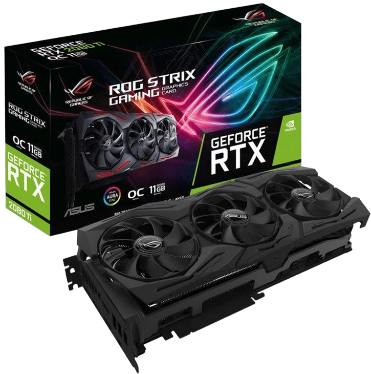 Asus GeForce RTX 2080 Ti (ROG-STRIX-RTX2080TI-O11G-GAMING) Відеокарти image 1