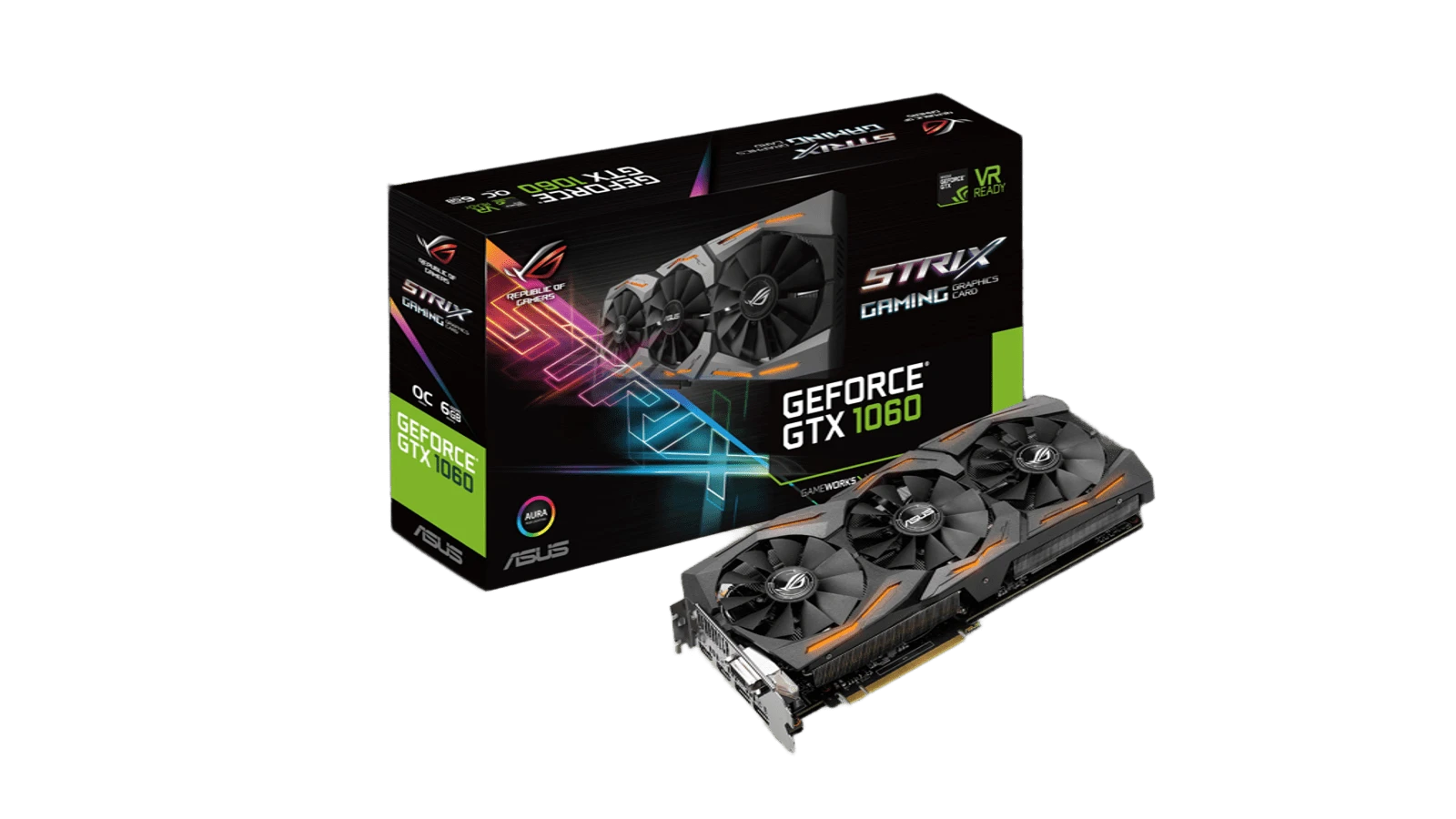 Asus GTX 1060 6Gb ROG Strix Відеокарти image 1