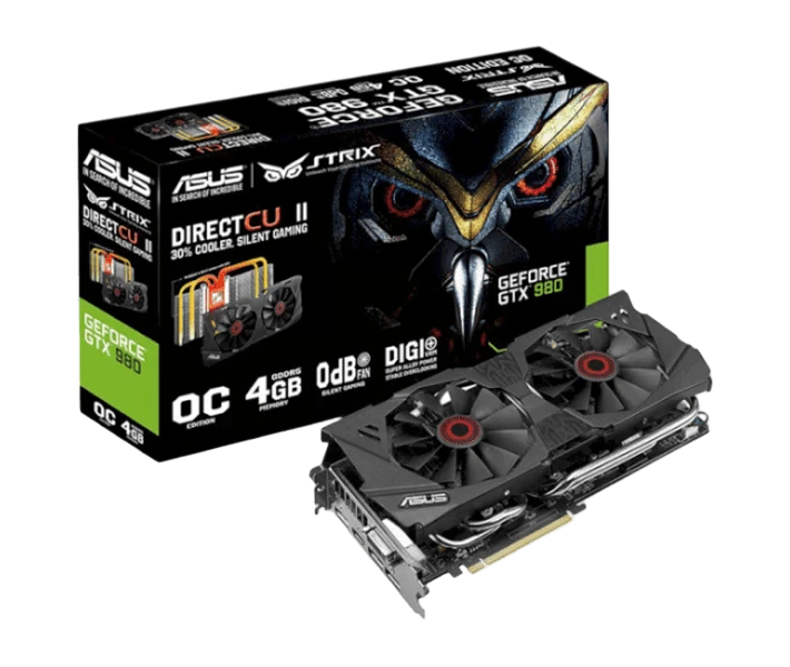 Asus GTX 980 4GB Strix (STRIX-GTX980-DC2-4GD5) Відеокарти image 1