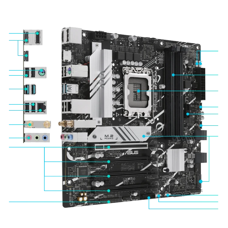 ASUS PRIME B760M-A Wi-Fi Материнські плати image 5