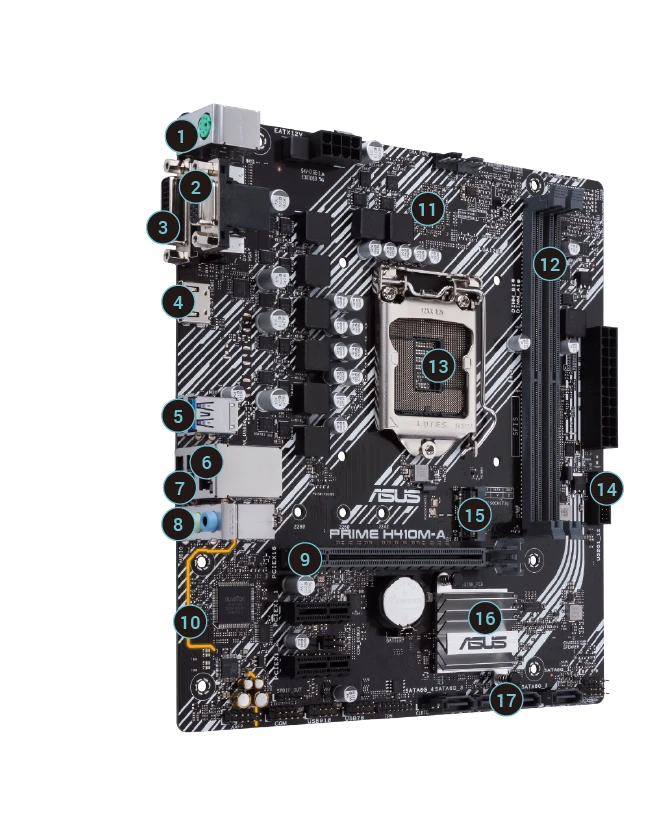 ASUS PRIME H410M-A Материнські плати image 2