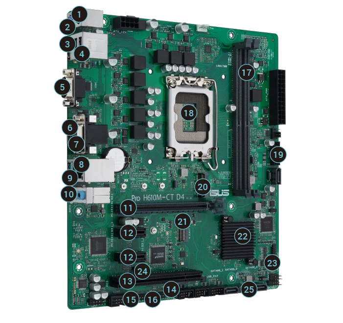 ASUS Pro H610M-C Материнські плати image 2