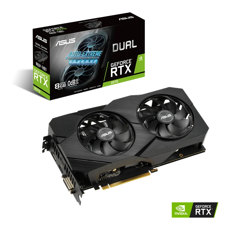 Asus RTX 2070 8Gb Dual (DUAL-RTX2070-O8G-V2) Відеокарти image 1