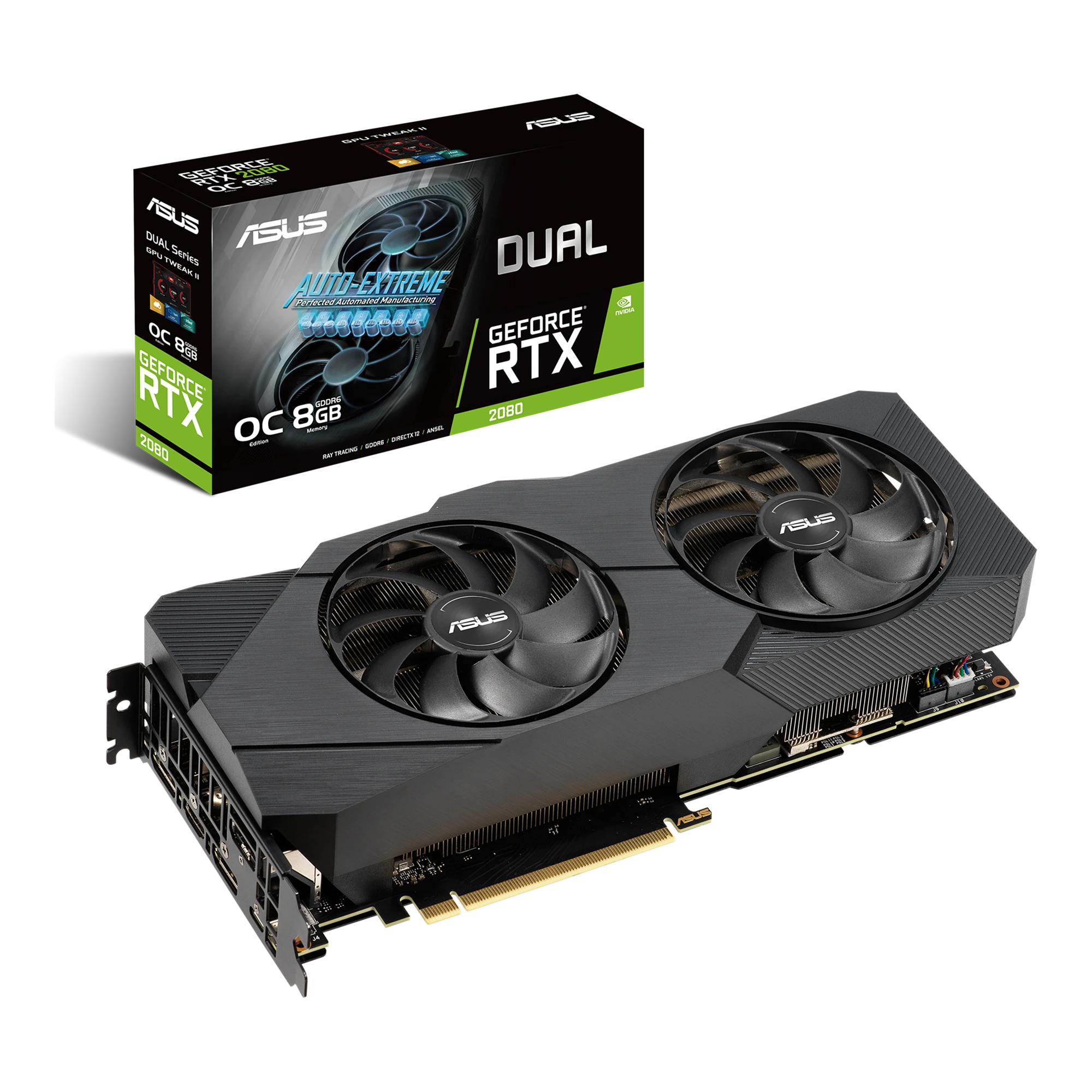 Asus RTX 2080 Super 8Gb Dual Evo V2 OC (DUAL-RTX2080S-O8G-EVO-V2) Відеокарти image 1