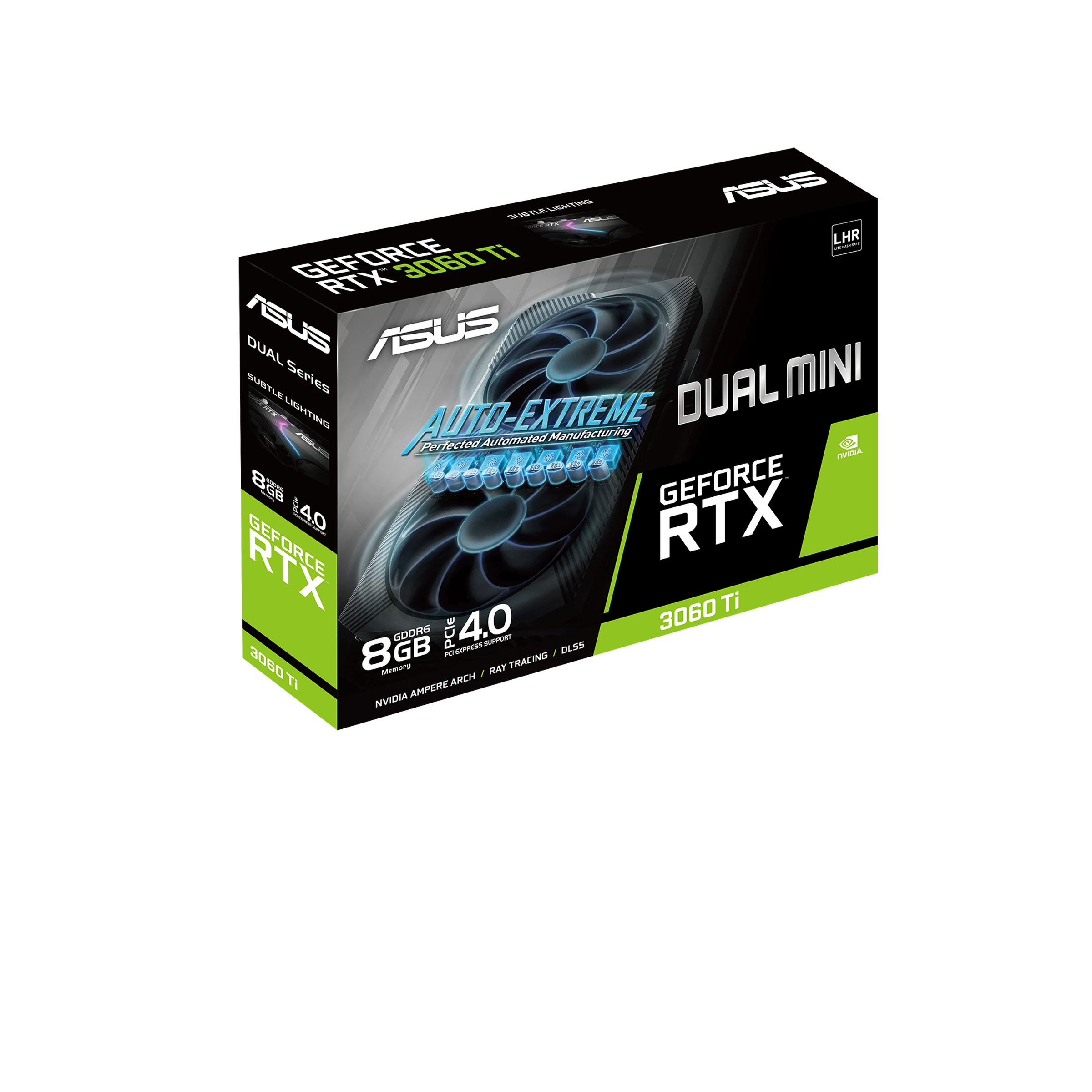 Asus RTX 3060 Ti Dual Mini V2 LHR 8GB (DUAL-RTX3060TI-8G-MINI-V2) Відеокарти image 1