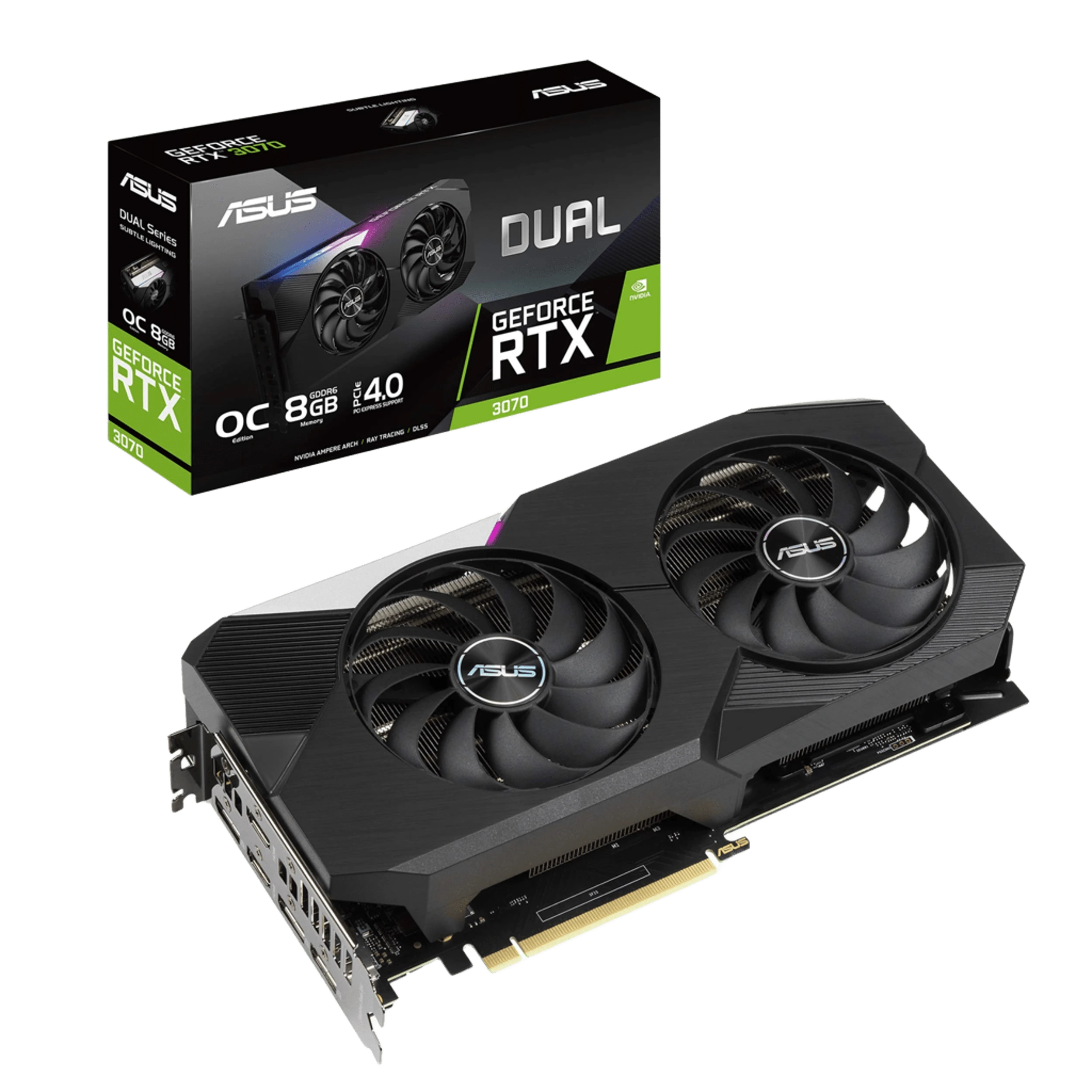 Asus RTX 3070 8GB Dual OC (DUAL-RTX3070-O8G) Відеокарти image 1