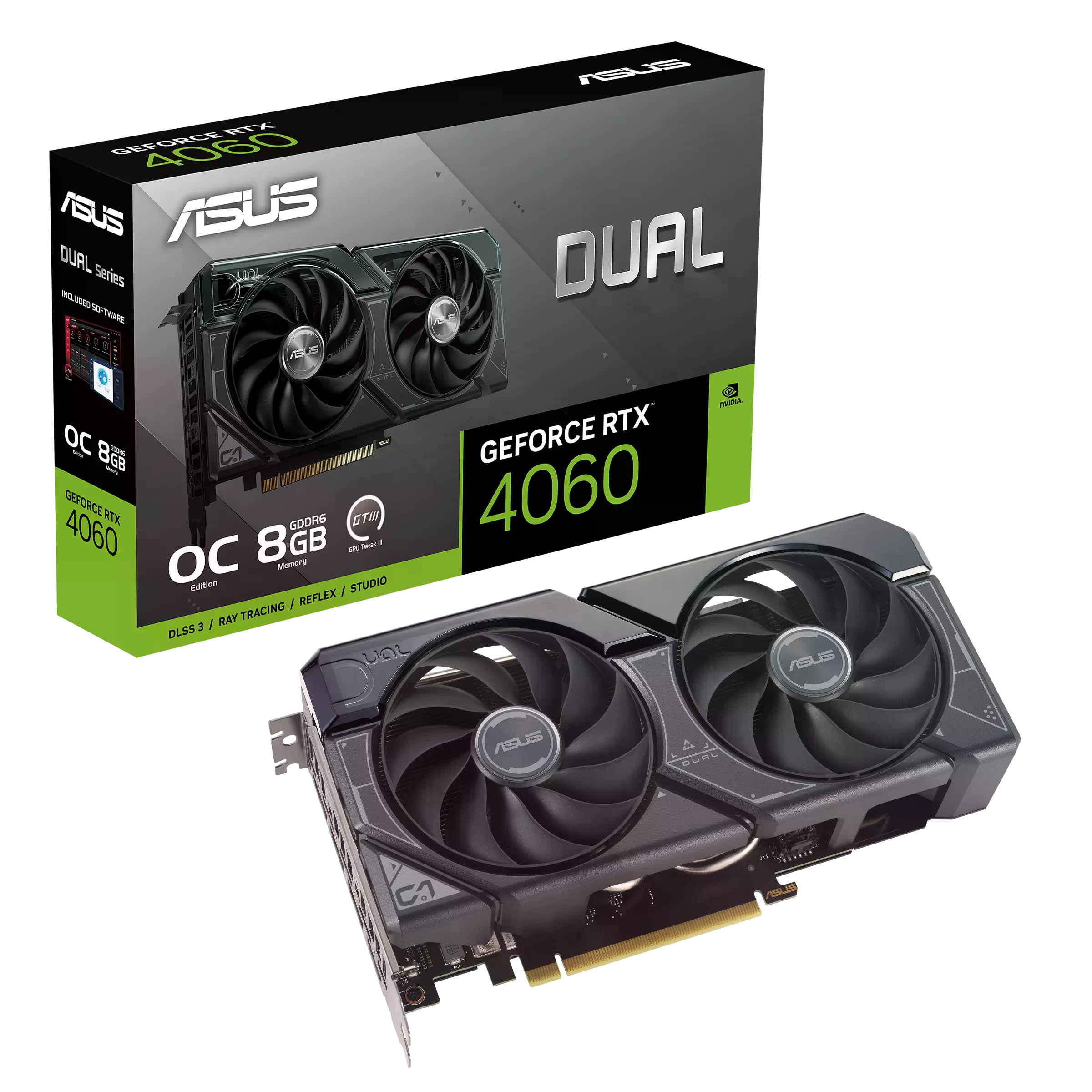Asus RTX 4060 8Gb Dual (DUAL-RTX4060-O8G-V2) Відеокарти image 1