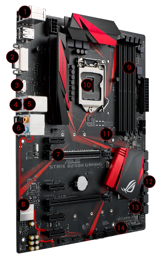 ASUS Strix B250H Gaming Материнські плати image 4