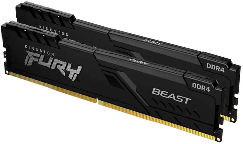 DDR4 32Gb (2x16) 3600MHz Kingston Fury Beast Black (KF436C18BBK2/32) Оперативна пам'ять image 1