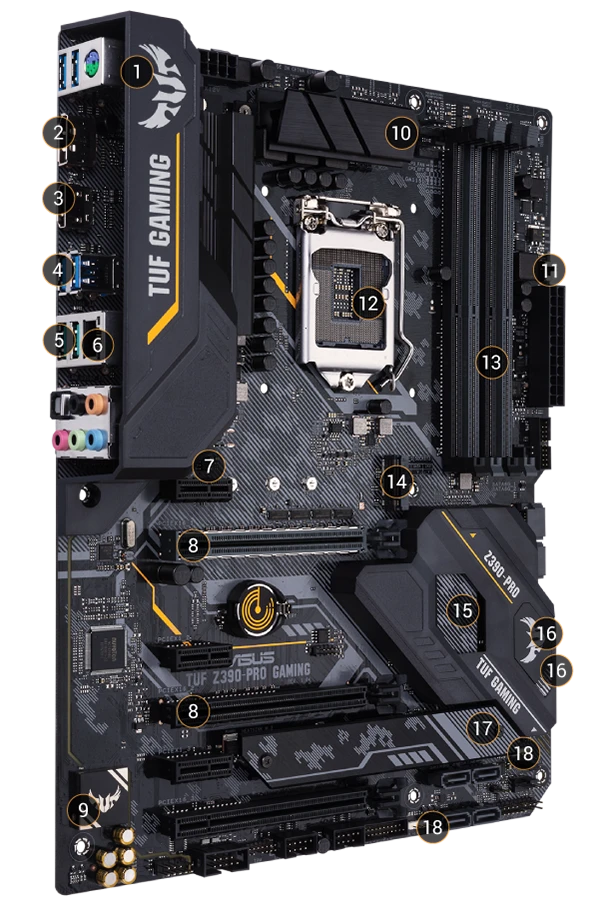 ASUS TUF Z390 GAMING WI-FI Материнські плати image 3