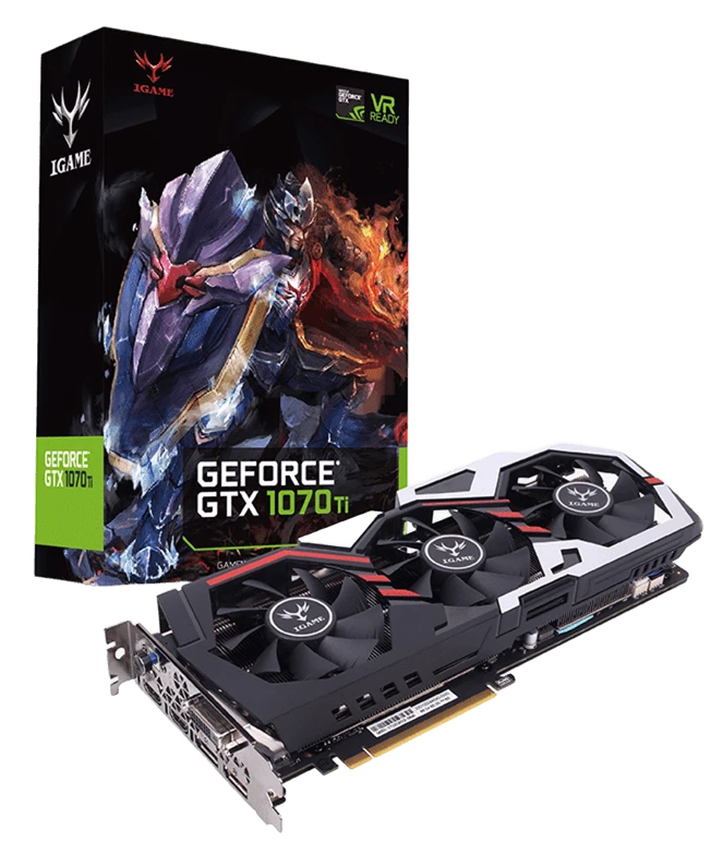 Colorful GTX 1070 Ti 8Gb iGame Vulcan U Top (1012010HA1V) Відеокарти image 1