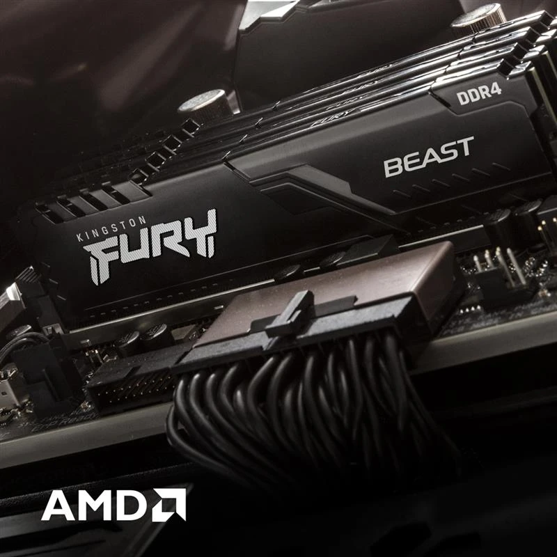 DDR4 64Gb (2x32) 3200MHz Kingston FURY Beast (KF432C16BBK2/64) Оперативна пам'ять image 2