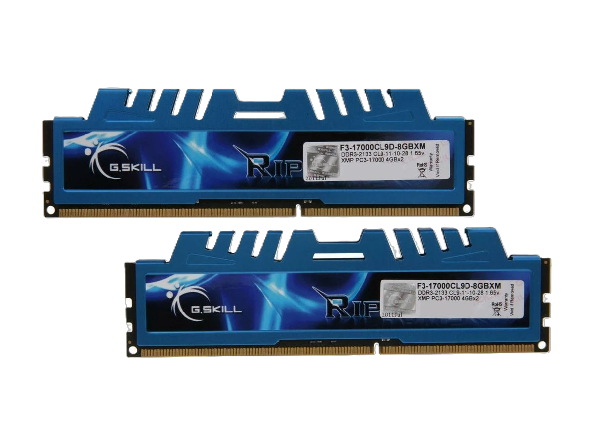 DDR3 4Gb 2133MHz G.Skill RipJaws (F3-17000CL9D-8GBXM) Оперативна пам'ять image 1