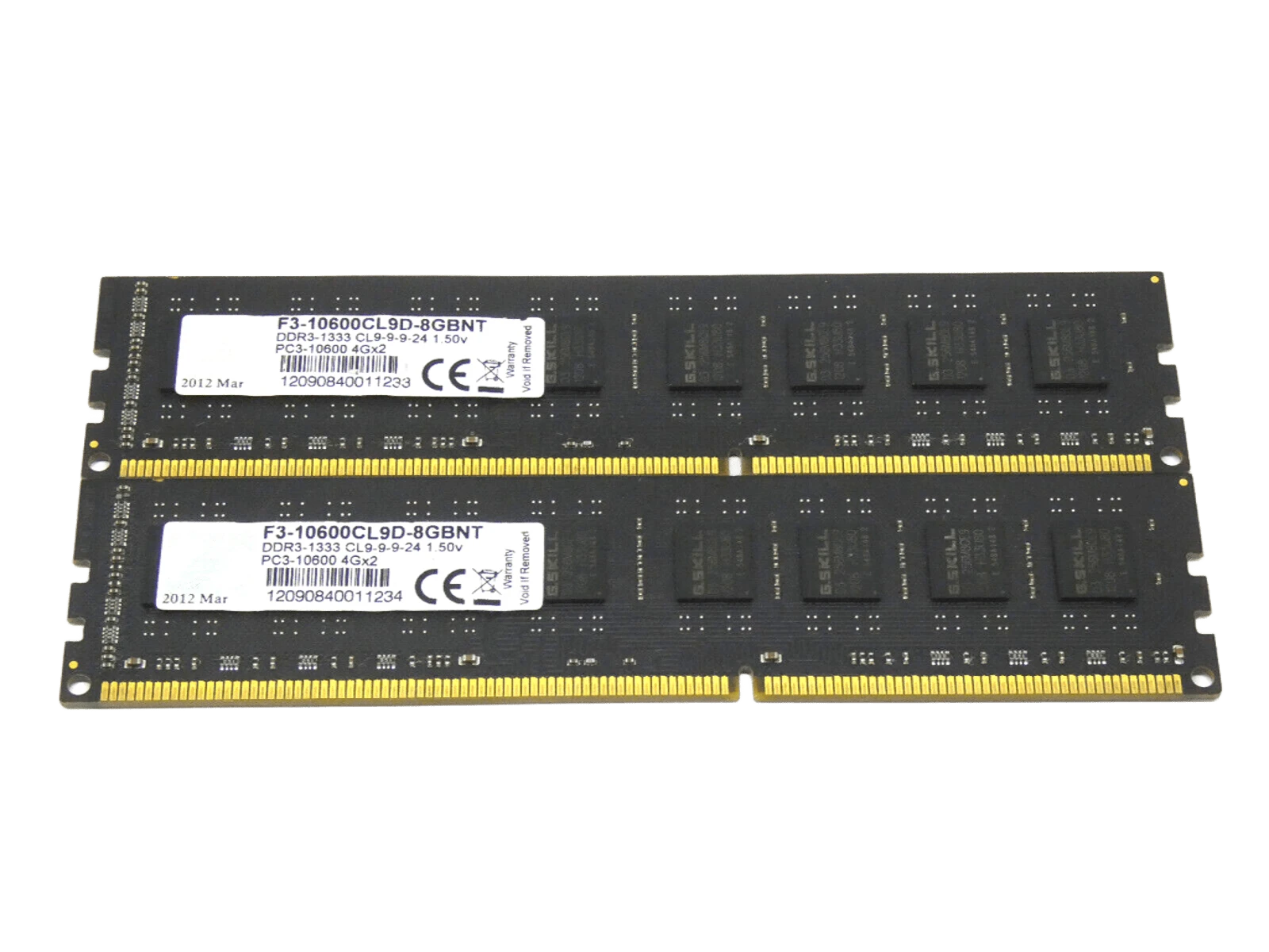 DDR3 8Gb (2x4) 1333MHz G.Skill  (F3-10600CL9D-8GBNT) Оперативна пам'ять image 1