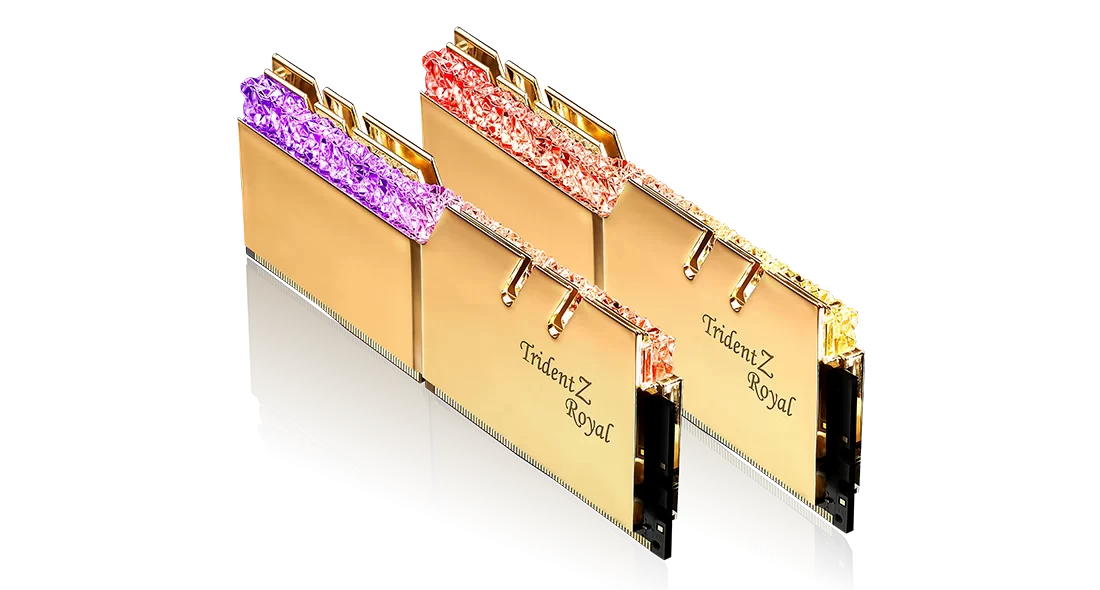 DDR4 16Gb (2x8) 3600MHz G.Skill Trident Z Royal Gold (F4-3600C18D-16GTRG) image №2