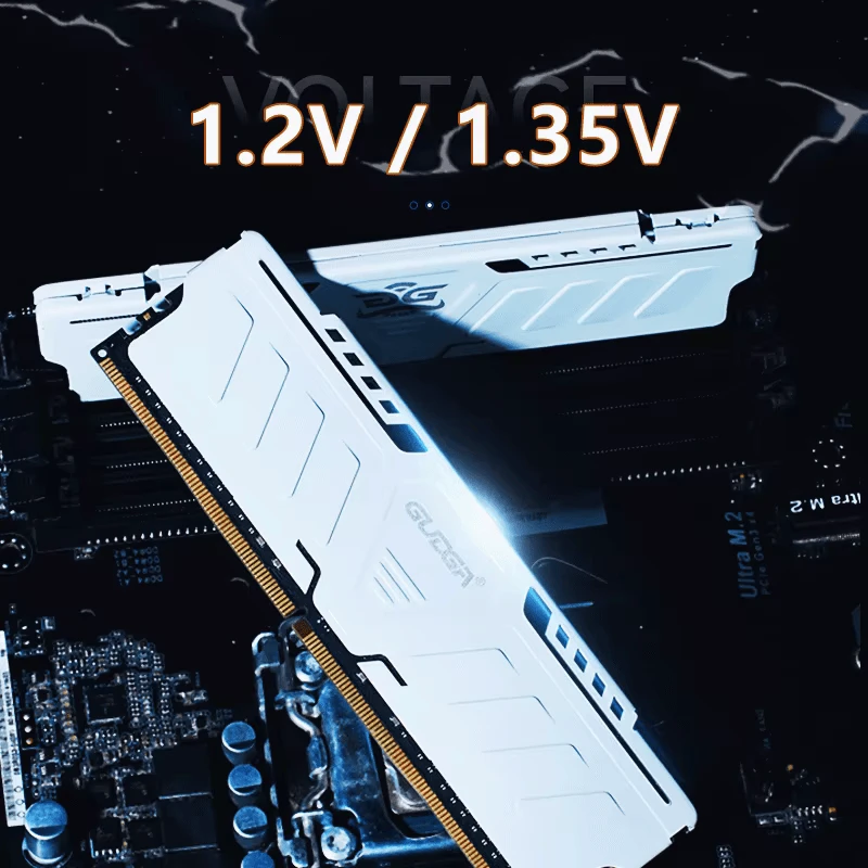DDR4 16GB 3600MHz Gudra White Оперативна пам'ять image 2