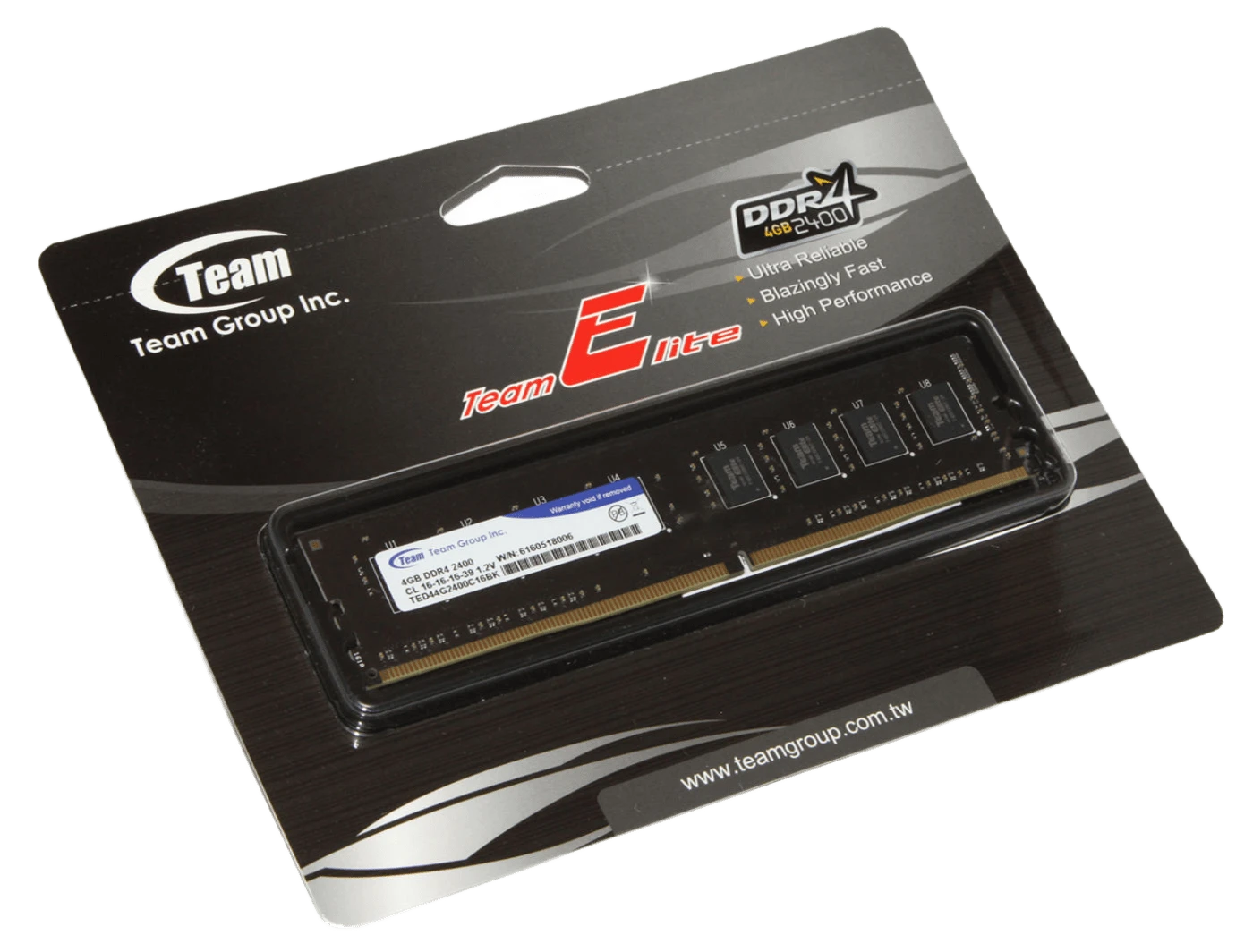 DDR4 4Gb 2400MHZ TEAM ELITE (TED44G2400C16BK) Оперативна пам'ять image 1