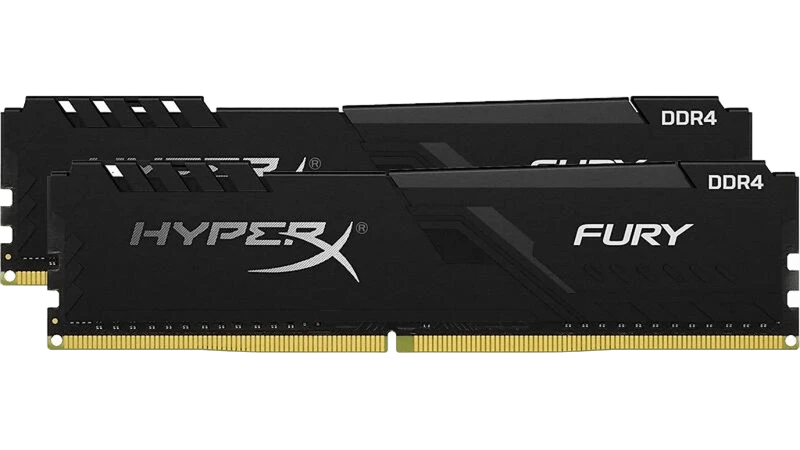 DDR4 8Gb (2x4) 2666MHz Kingston HyperX Fury Black (HX426C15FBK2/8) Оперативна пам'ять image 1