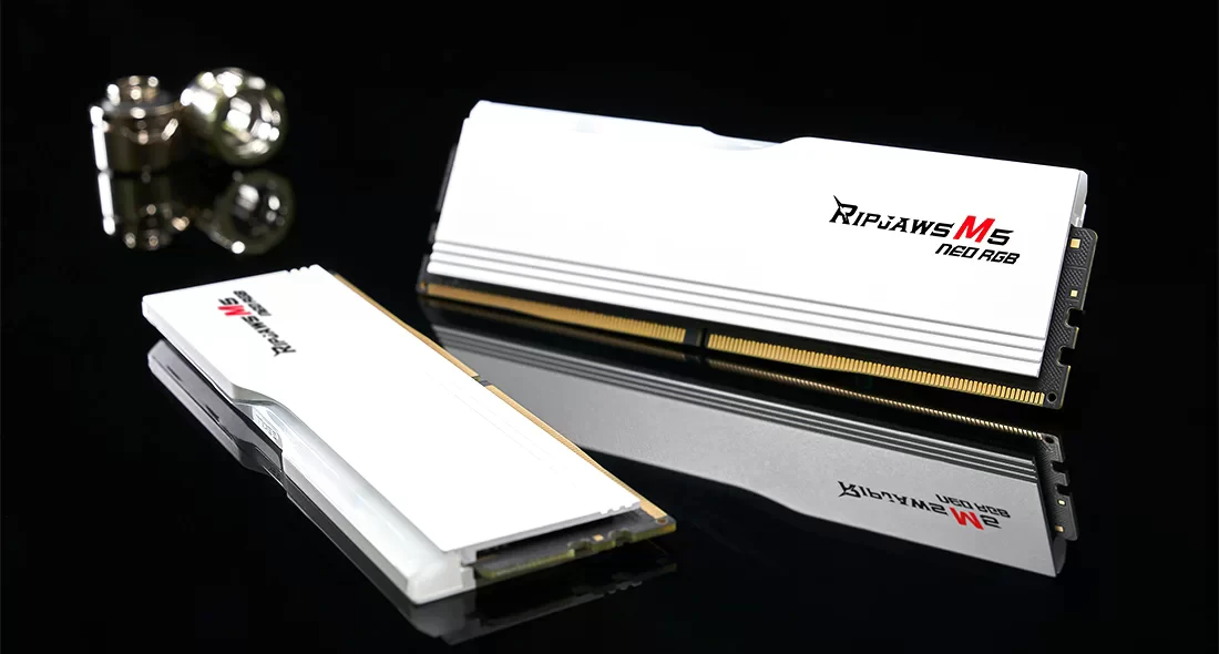 DDR5 32Gb (2x16) 6000MHz G.Skill Ripjaws M5 Neo RGB White (F5-6000J3636F16GX2-RM5NRW) Оперативна пам'ять image 3