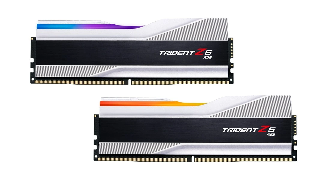 DDR5 32Gb (2x16) 6000MHz G.Skill Trident Z5 RGB Silver (F5-6000J3636F16GX2-TZ5RS) Оперативна пам'ять image 1