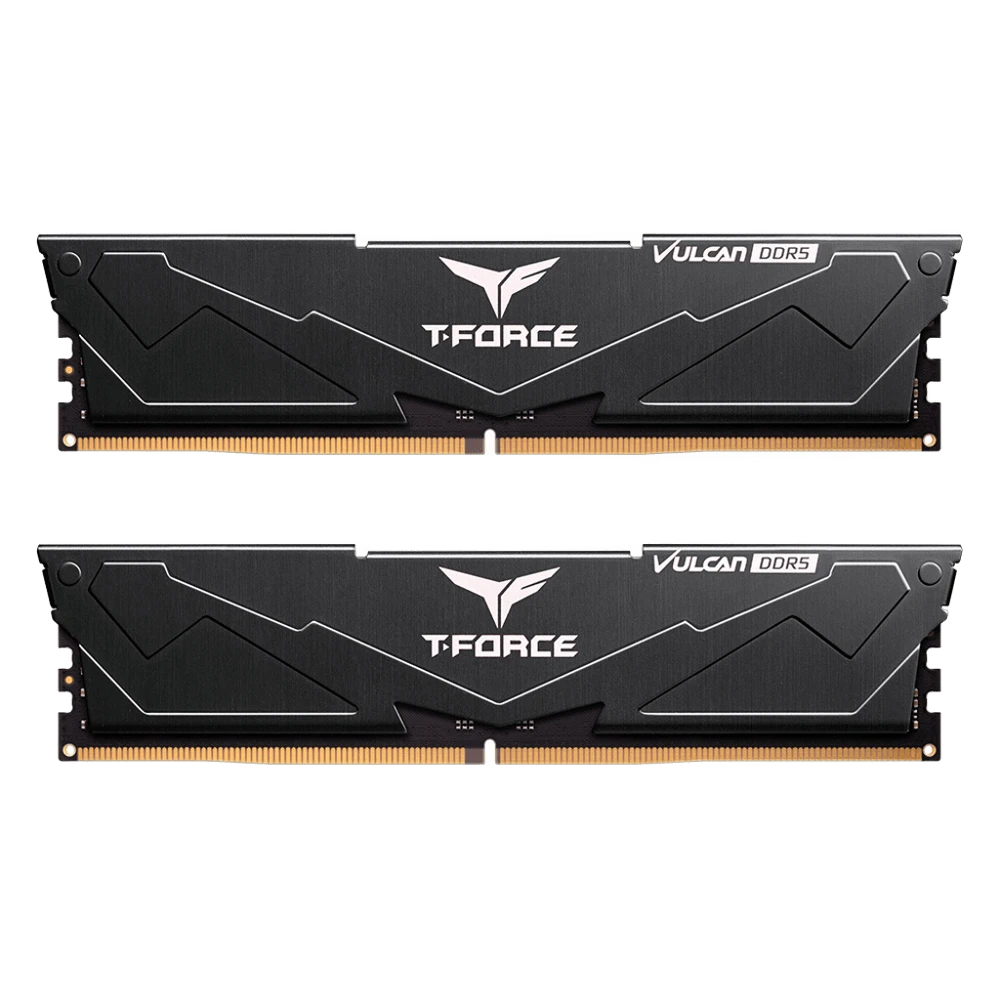 DDR5 32GB (2x16) 6000MHz Team Group T-Force Vulcan Black (FLBD532G6000HC38JDC01) Оперативна пам'ять image 1