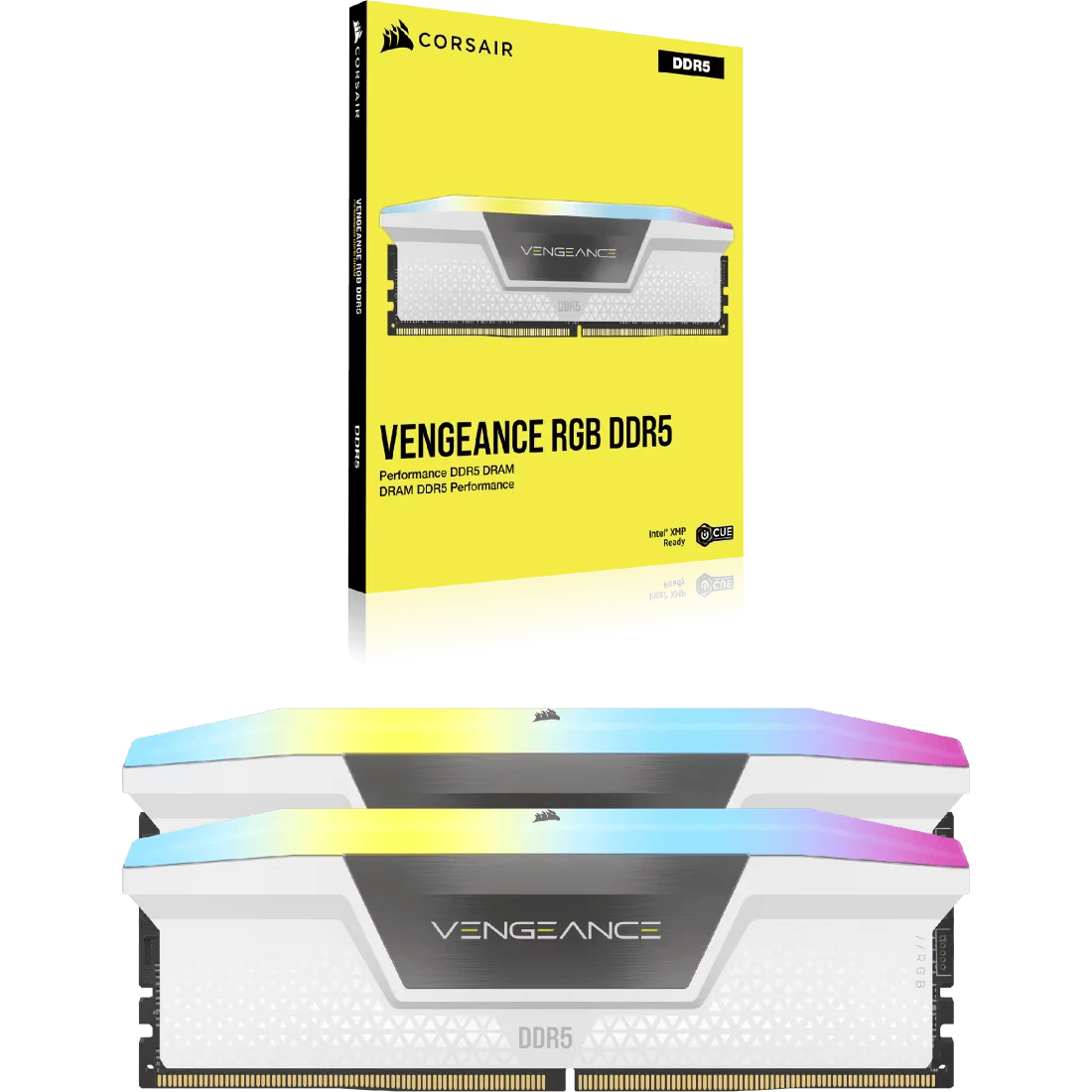 DDR5 32Gb (2x16) 6400MHz Corsair Vengeance RGB White (CMH32GX5M2B6400C36W) Оперативна пам'ять image 3