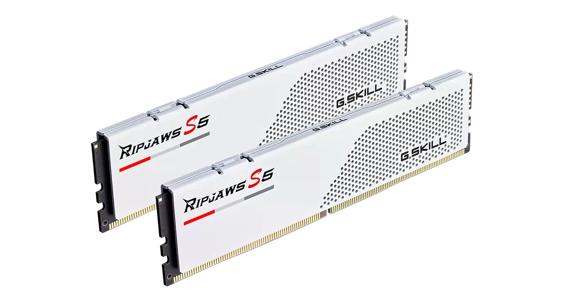 DDR5 32GB (2x16) 6400MHz G.Skill Ripjaws S5 White (F5-6400J3648F16GX2-RS5W) Оперативна пам'ять image 3
