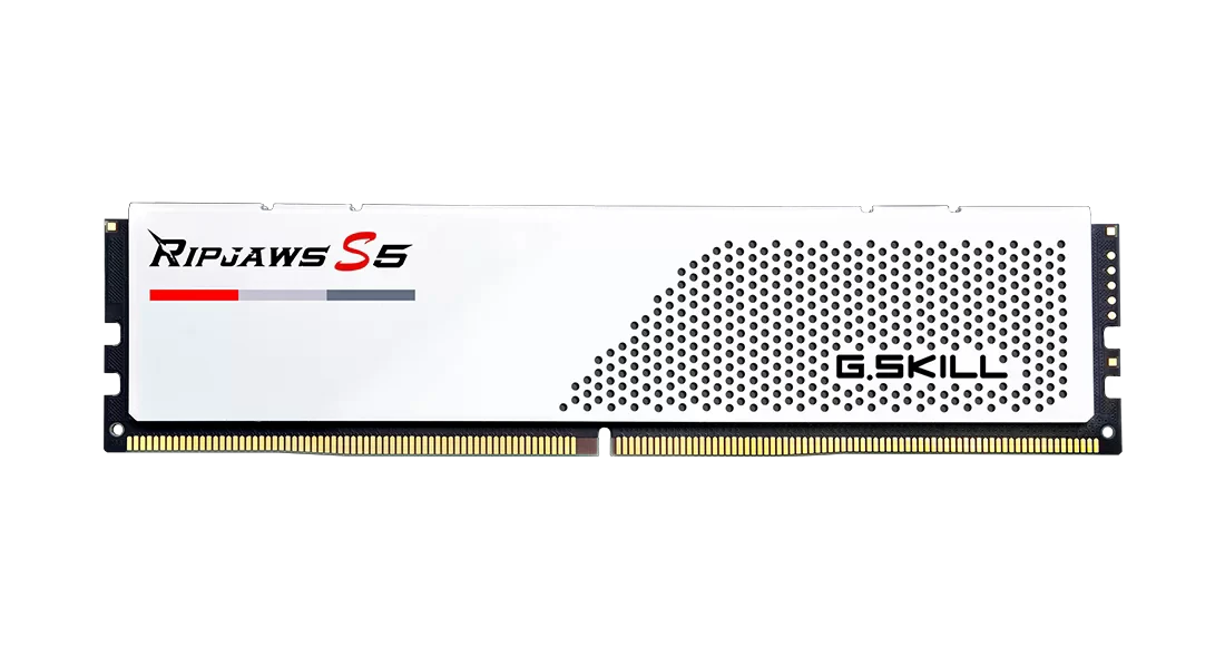 DDR5 32GB (2x16) 6400MHz G.Skill Ripjaws S5 White (F5-6400J3648F16GX2-RS5W) Оперативна пам'ять image 2