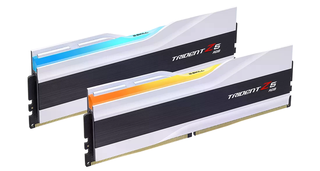 DDR5 32Gb (2x16) 7200MHz G.Skill Trident Z5 RGB Matte White (F5-7200J3445G16GX2-TZ5RW) Оперативна пам'ять image 1