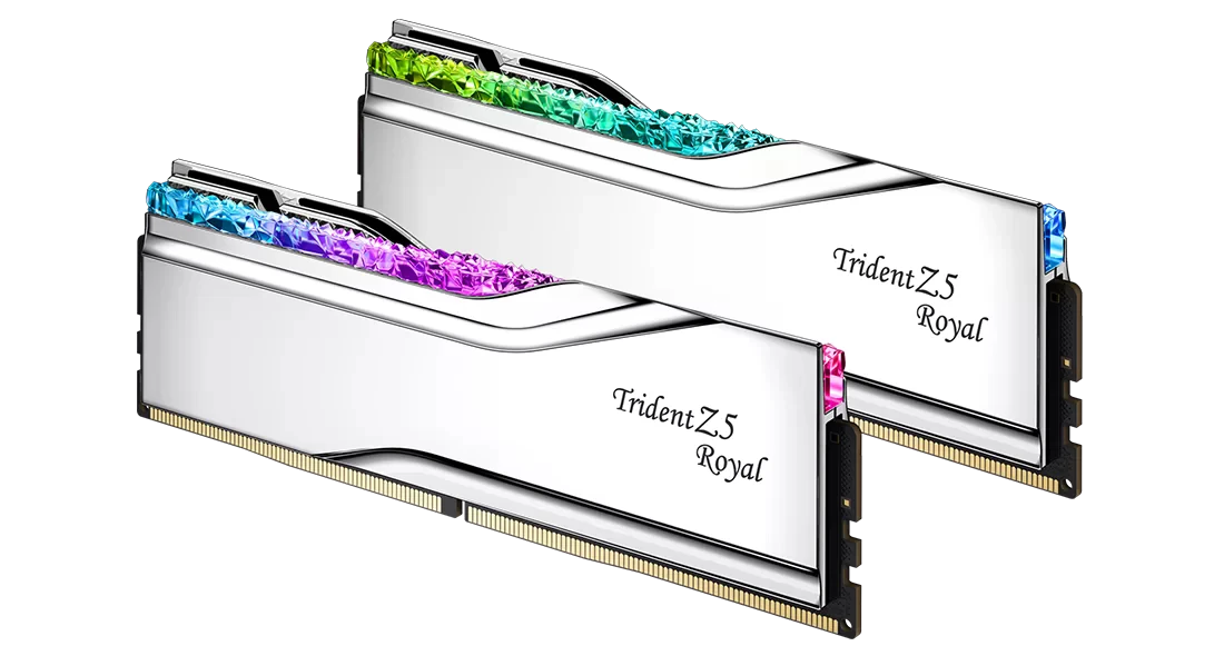DDR5 32GB (2x16) 7200MHz Trident Z5 Royal Silver (F5-7200J3445G16GX2-TR5S) Оперативна пам'ять image 2