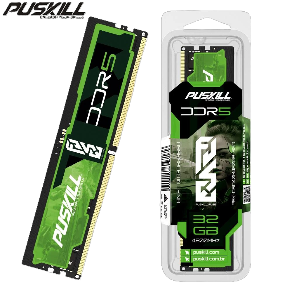 DDR5 32Gb 4800MHz PUSKILL (PSK-05040M4800B-32G) Оперативна пам'ять image 1