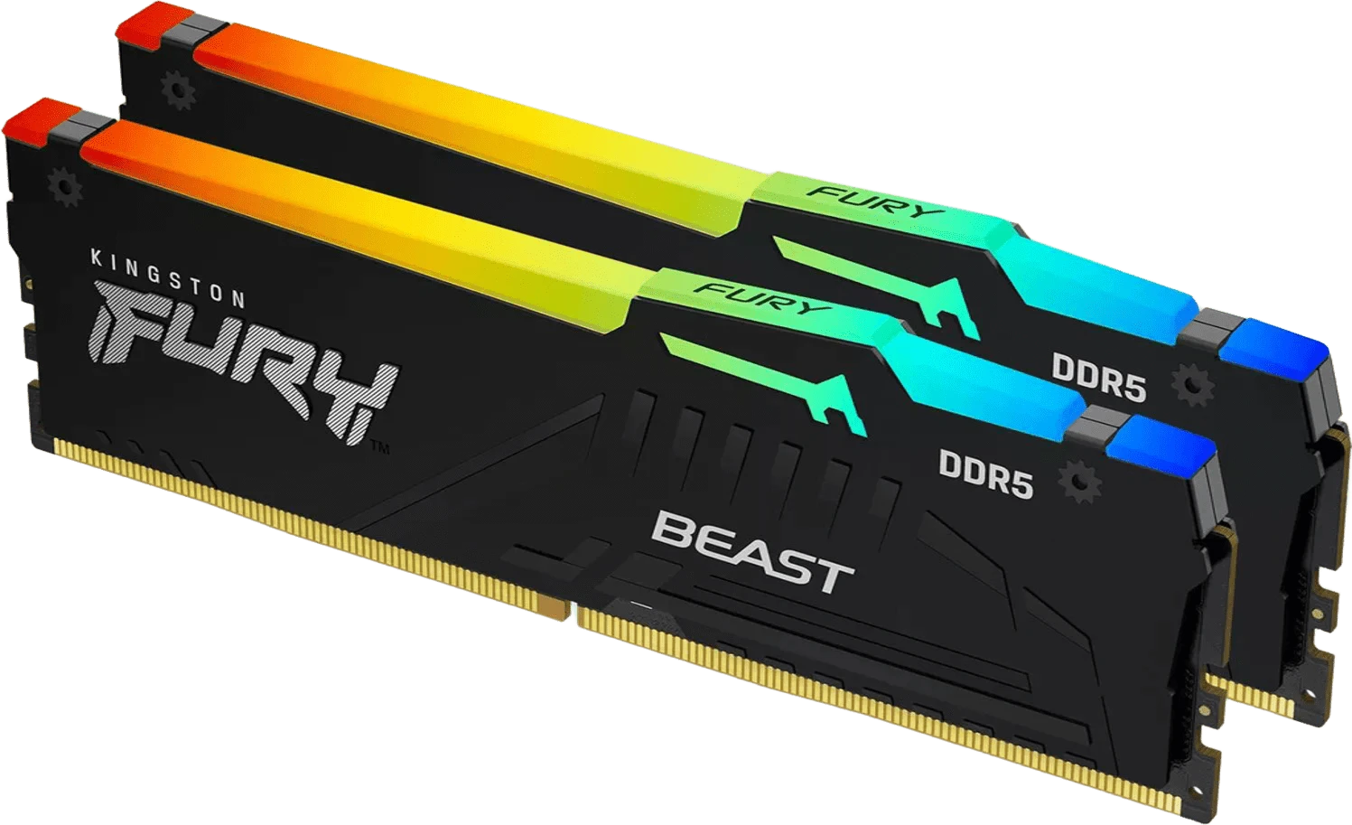 DDR5 64Gb (2x32) 5200MHz Kingston FURY Beast RGB (KF552C40BBAK2-64) Оперативна пам'ять image 1