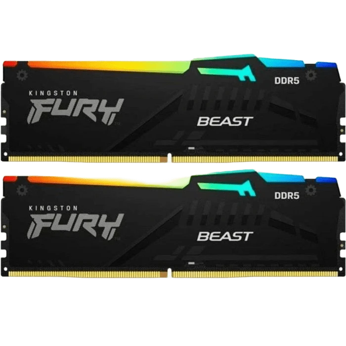 DDR5 64Gb (2x32) 5200MHz Kingston FURY Beast RGB (KF552C40BBAK2-64) Оперативна пам'ять image 2