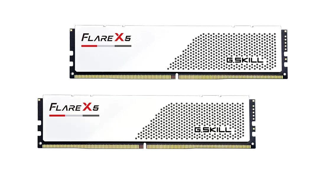 DDR5 64Gb (2x32) 6000MHz G.Skill Flare X5 Matte White (F5-6000J3636F32GX2-FX5W) Оперативна пам'ять image 1
