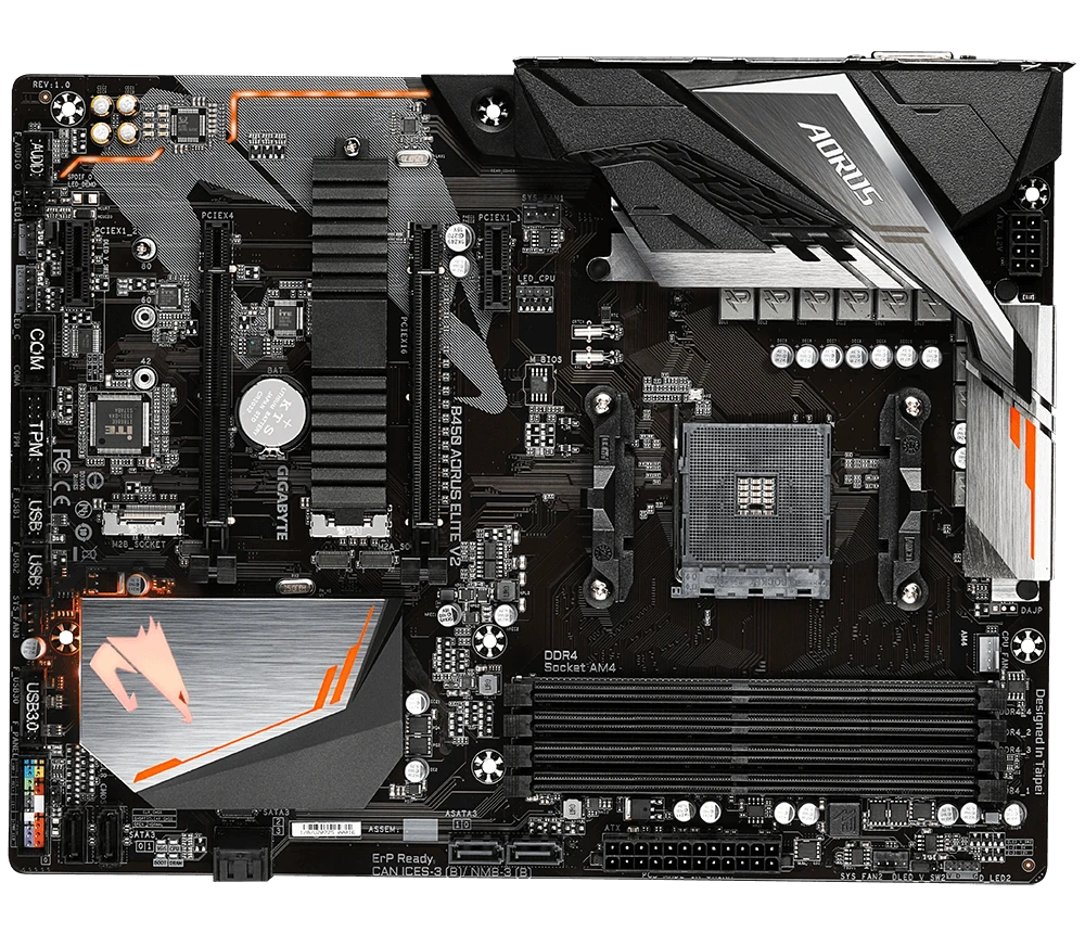 GIGABYTE B450 AORUS ELITE Материнські плати image 2
